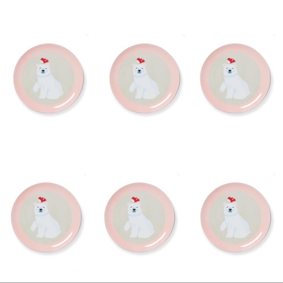 Wondershop Other - Wondershop 10” Melamine Bear Dinner Plate - Set of 6